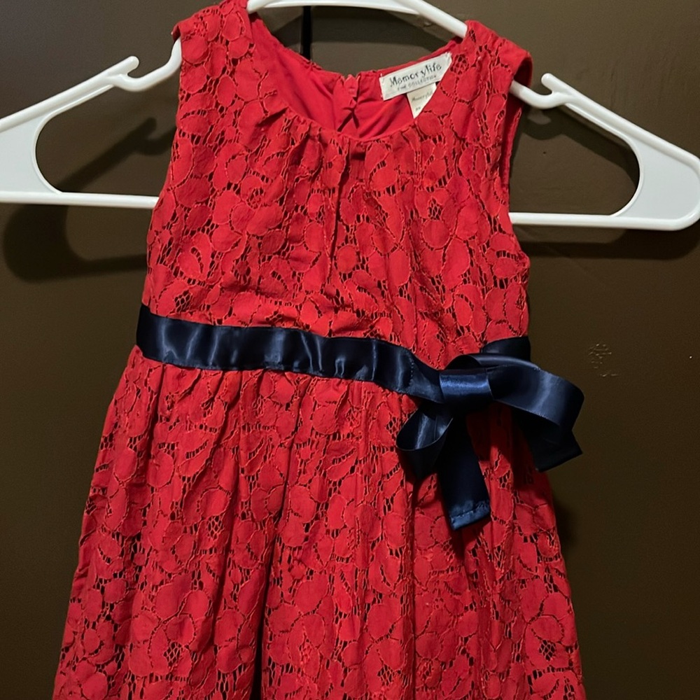 Red sundress with ruffled details tie front sleeveless for wedding guest